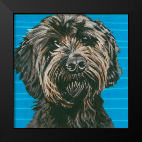 Dlynns Dogs - Mini Black Modern Wood Framed Art Print by Roll, Dylnn