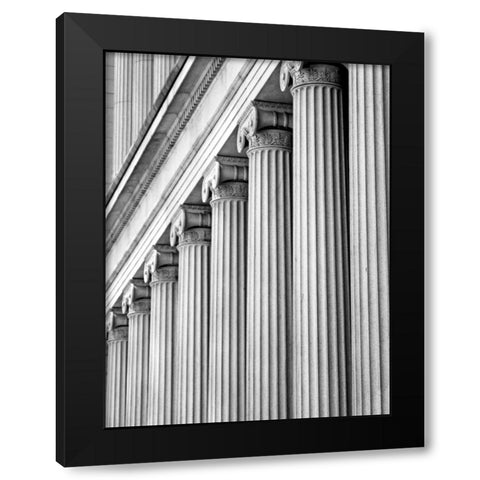 Structural Details III Black Modern Wood Framed Art Print with Double Matting by Pica, Jeff