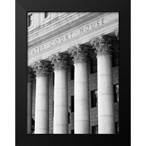 Structural Details V Black Modern Wood Framed Art Print by Pica, Jeff