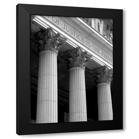 Structural Details VII Black Modern Wood Framed Art Print with Double Matting by Pica, Jeff