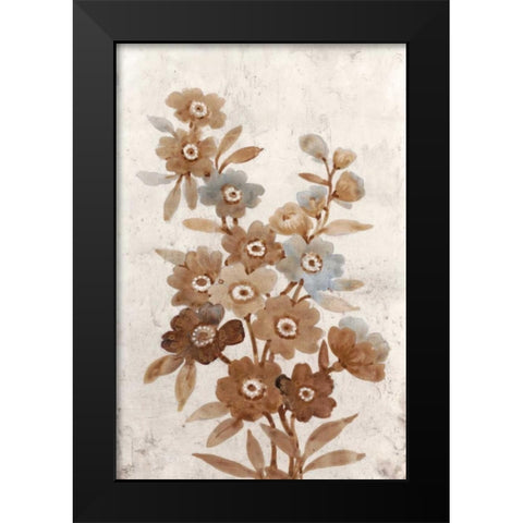 Wildflower Branch I Black Modern Wood Framed Art Print by OToole, Tim