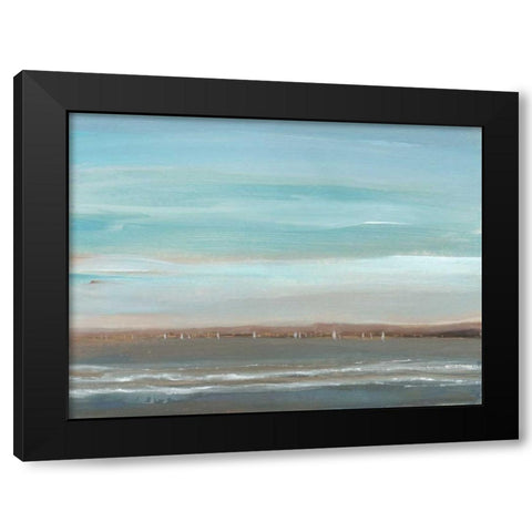 Distant Coast II Black Modern Wood Framed Art Print by OToole, Tim