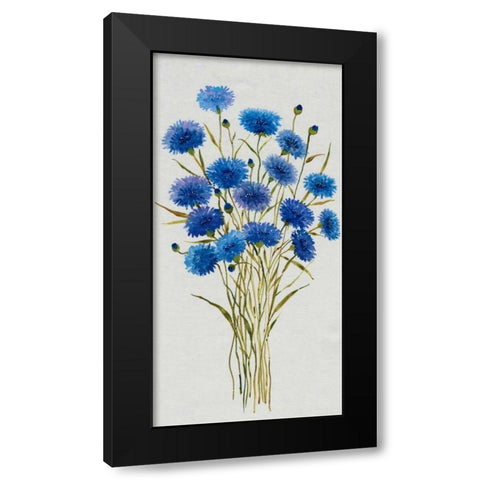 Cornflower Patch I Black Modern Wood Framed Art Print by OToole, Tim