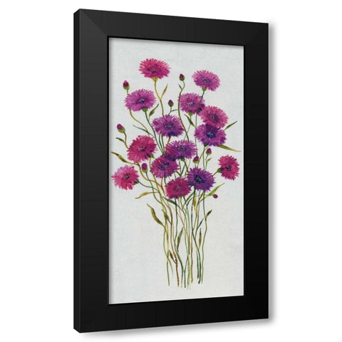 Cornflower Patch II Black Modern Wood Framed Art Print by OToole, Tim