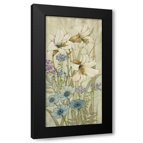 Lily Chinoiserie II Black Modern Wood Framed Art Print by OToole, Tim