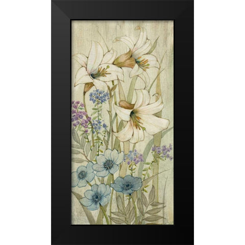Lily Chinoiserie II Black Modern Wood Framed Art Print by OToole, Tim