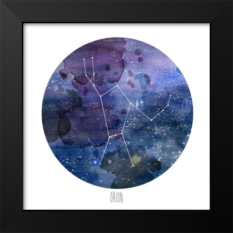 Constellation-Orion Black Modern Wood Framed Art Print by McCavitt, Naomi