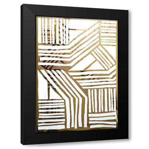 Nokomis I Black Modern Wood Framed Art Print by Stramel, Renee W.