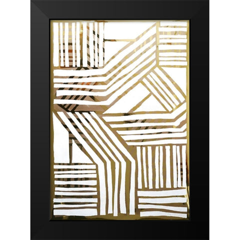 Nokomis I Black Modern Wood Framed Art Print by Stramel, Renee W.