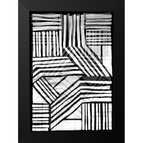 Nokomis II Black Modern Wood Framed Art Print by Stramel, Renee W.