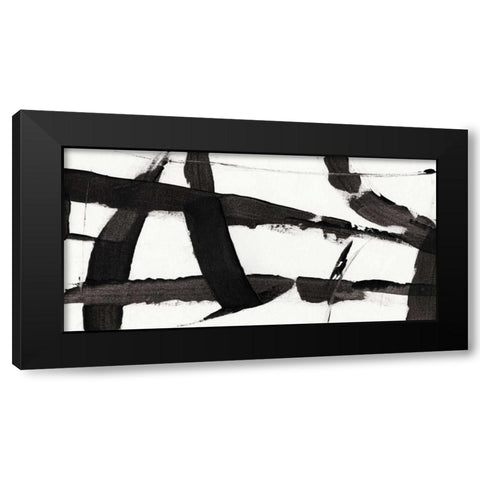 Obsidian Harmony II Black Modern Wood Framed Art Print by OToole, Tim