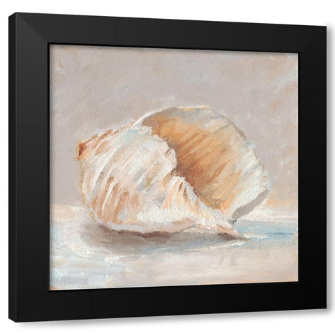 Impressionist Shell Study IV Black Modern Wood Framed Art Print by Harper, Ethan