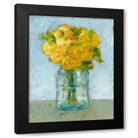 Impressionist Floral Study III Black Modern Wood Framed Art Print with Double Matting by Harper, Ethan