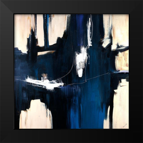 Caves Black Modern Wood Framed Art Print by Edmunds, Sydney