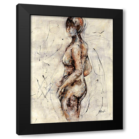Mystique III Black Modern Wood Framed Art Print by Douglass, Farrell