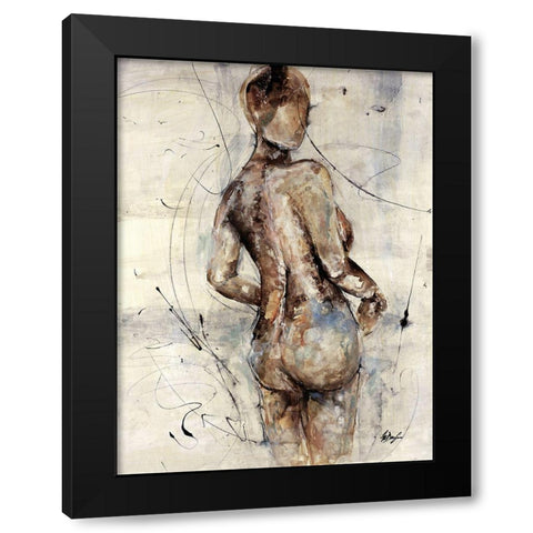 Mystique IV Black Modern Wood Framed Art Print by Douglass, Farrell