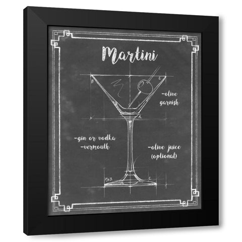 Mixology V Black Modern Wood Framed Art Print by Harper, Ethan