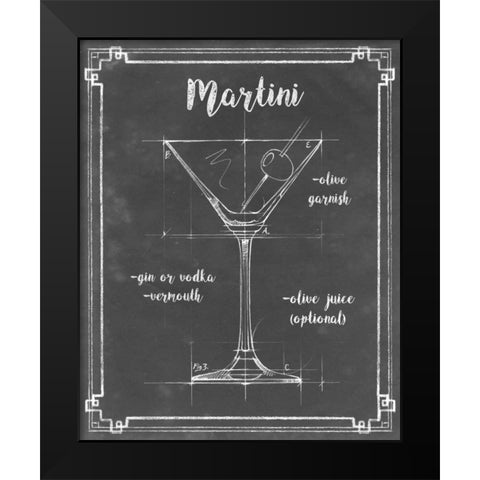 Mixology V Black Modern Wood Framed Art Print by Harper, Ethan