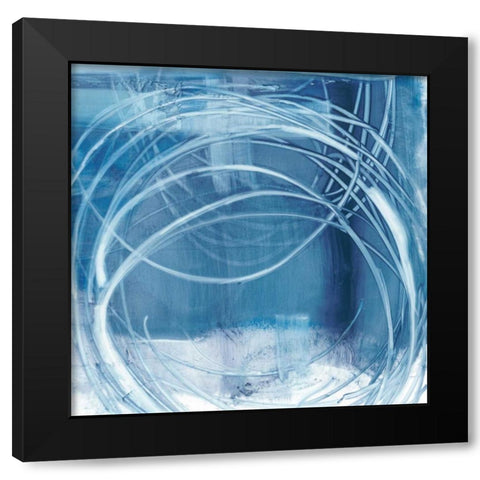 Indigo Expression I Black Modern Wood Framed Art Print by Harper, Ethan