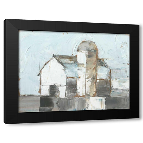 Barn and Silo I Black Modern Wood Framed Art Print by Harper, Ethan