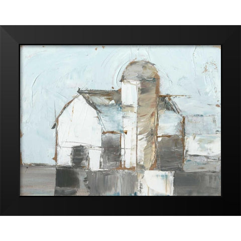 Barn and Silo I Black Modern Wood Framed Art Print by Harper, Ethan