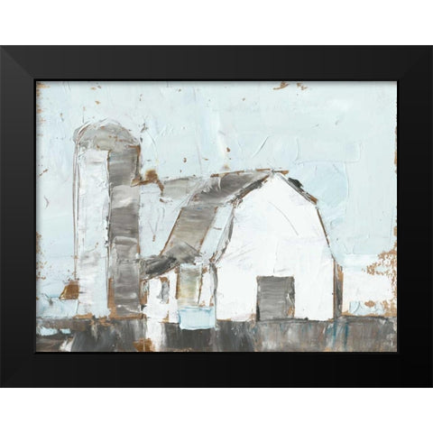 Barn and Silo II Black Modern Wood Framed Art Print by Harper, Ethan