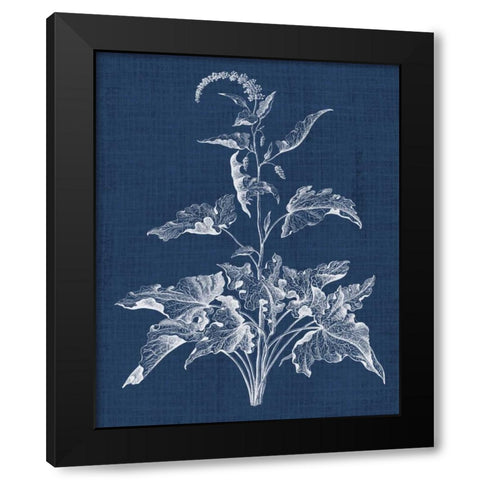 Foliage Chintz II Black Modern Wood Framed Art Print with Double Matting by Vision Studio