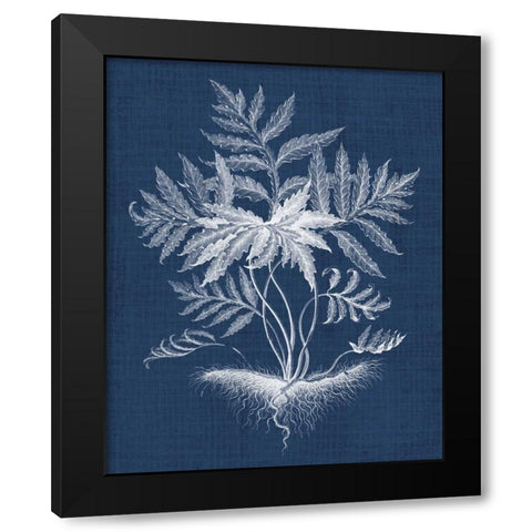 Foliage Chintz IV Black Modern Wood Framed Art Print with Double Matting by Vision Studio