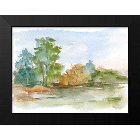 Impressionist Watercolor III Black Modern Wood Framed Art Print by Harper, Ethan