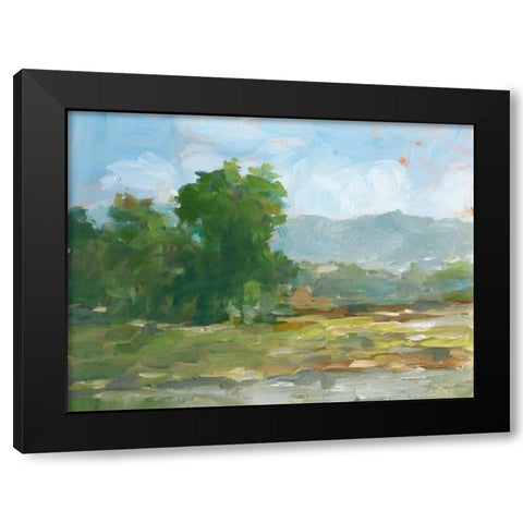 Mountain Backdrop II Black Modern Wood Framed Art Print by Harper, Ethan