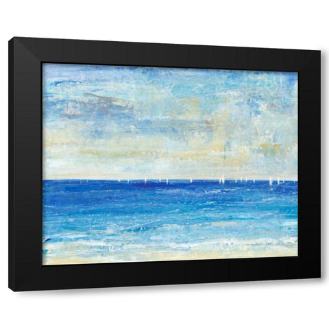 A Perfect Day to Sail I Black Modern Wood Framed Art Print by OToole, Tim