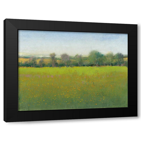 Verdant Countryside I Black Modern Wood Framed Art Print with Double Matting by OToole, Tim