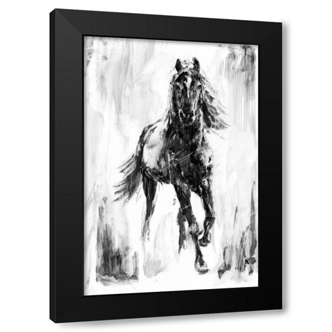 Rustic Stallion I Black Modern Wood Framed Art Print with Double Matting by Harper, Ethan