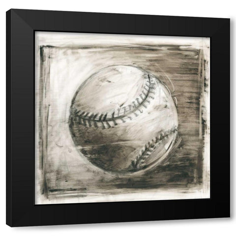Vintage Varsity I Black Modern Wood Framed Art Print by Harper, Ethan