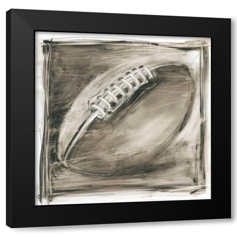 Vintage Varsity III Black Modern Wood Framed Art Print with Double Matting by Harper, Ethan