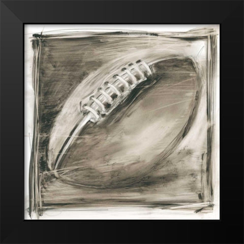 Vintage Varsity III Black Modern Wood Framed Art Print by Harper, Ethan