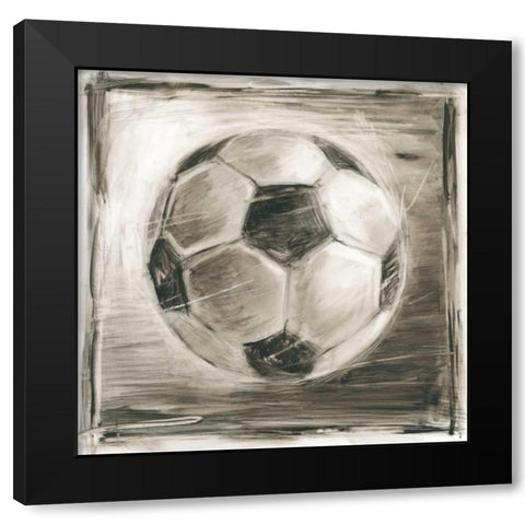 Vintage Varsity IV Black Modern Wood Framed Art Print by Harper, Ethan