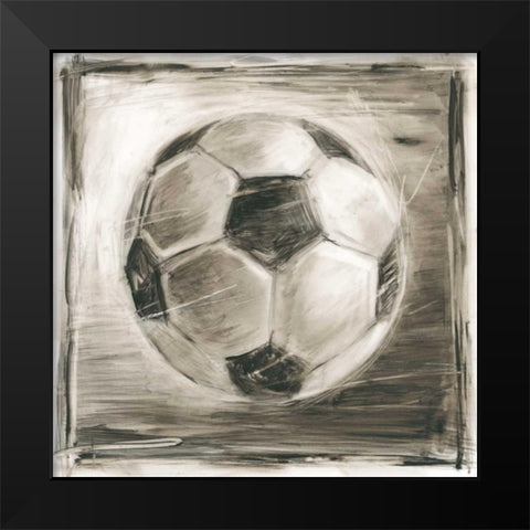 Vintage Varsity IV Black Modern Wood Framed Art Print by Harper, Ethan