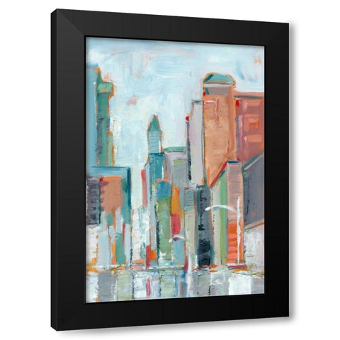 Downtown Contemporary I Black Modern Wood Framed Art Print with Double Matting by Harper, Ethan
