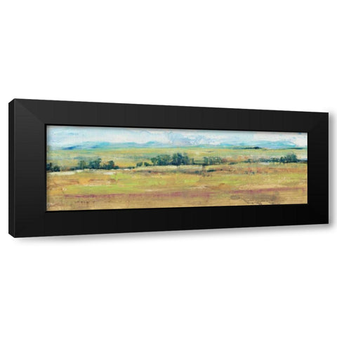 Distant Treeline Panel II Black Modern Wood Framed Art Print with Double Matting by OToole, Tim