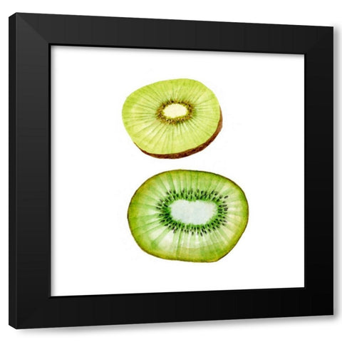 Love Me Fruit III Black Modern Wood Framed Art Print by Wang, Melissa