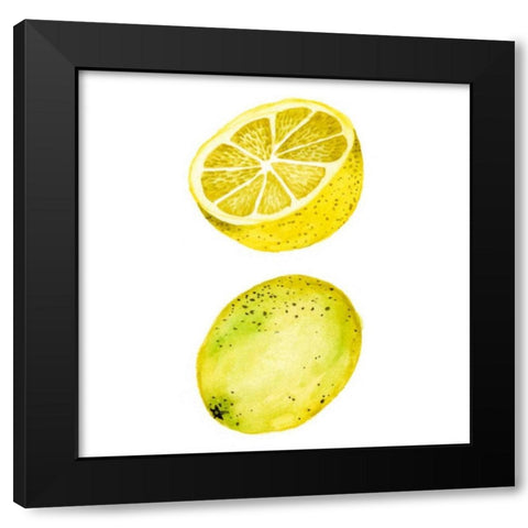 Love Me Fruit IV Black Modern Wood Framed Art Print by Wang, Melissa