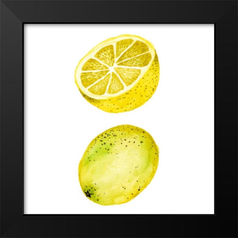 Love Me Fruit IV Black Modern Wood Framed Art Print by Wang, Melissa