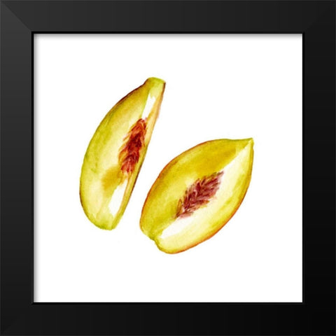 Love Me Fruit V Black Modern Wood Framed Art Print by Wang, Melissa