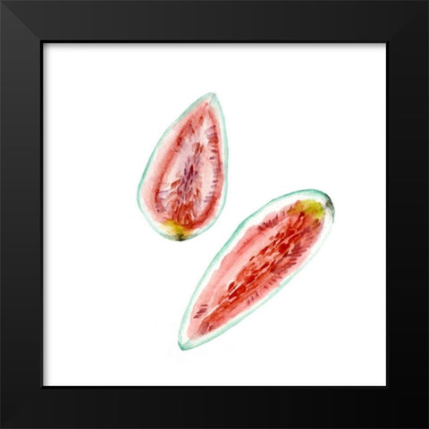 Love Me Fruit VI Black Modern Wood Framed Art Print by Wang, Melissa