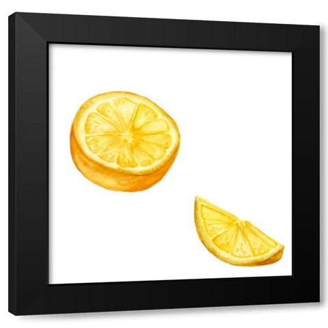 Love Me Fruit IX Black Modern Wood Framed Art Print by Wang, Melissa