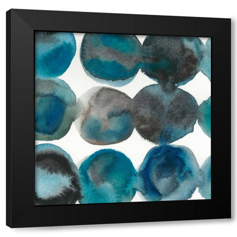 La Mer III Black Modern Wood Framed Art Print with Double Matting by Zarris, Chariklia