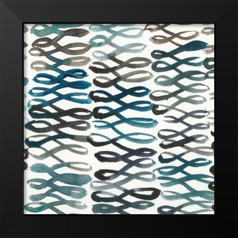 La Mer IV Black Modern Wood Framed Art Print by Zarris, Chariklia