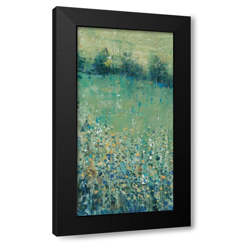 Lush Meadow I Black Modern Wood Framed Art Print by OToole, Tim