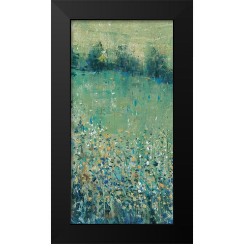 Lush Meadow I Black Modern Wood Framed Art Print by OToole, Tim